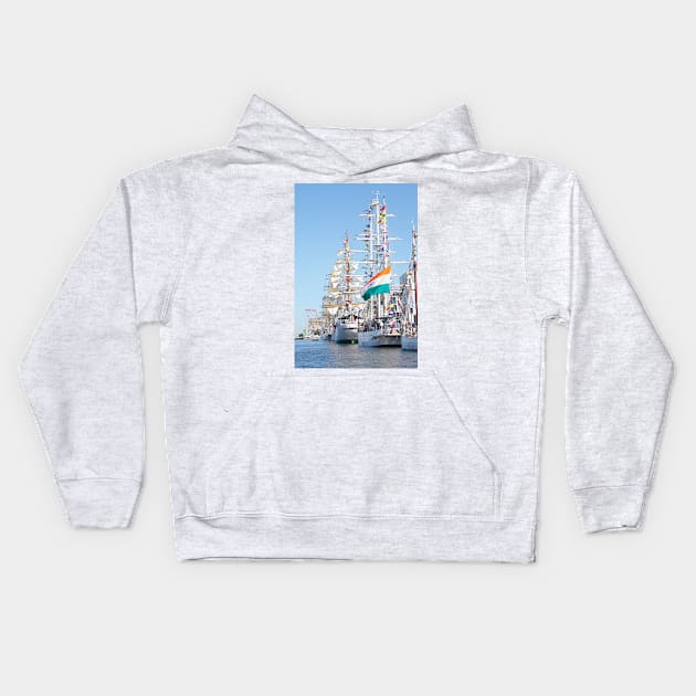 Sail, Bremerhaven Kids Hoodie by Kruegerfoto